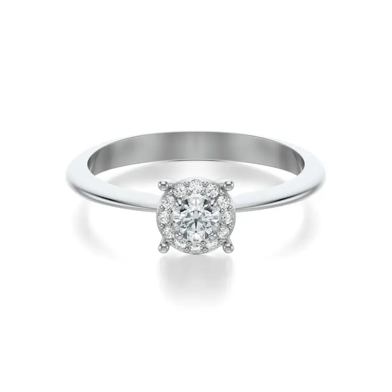 Pierścionek zaręczynowy z diamentami